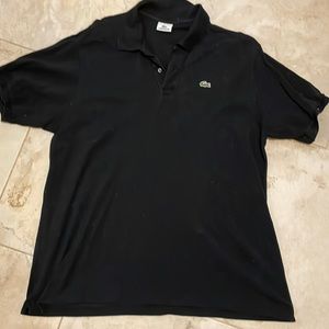 Lacoste polo style tshirt in black,